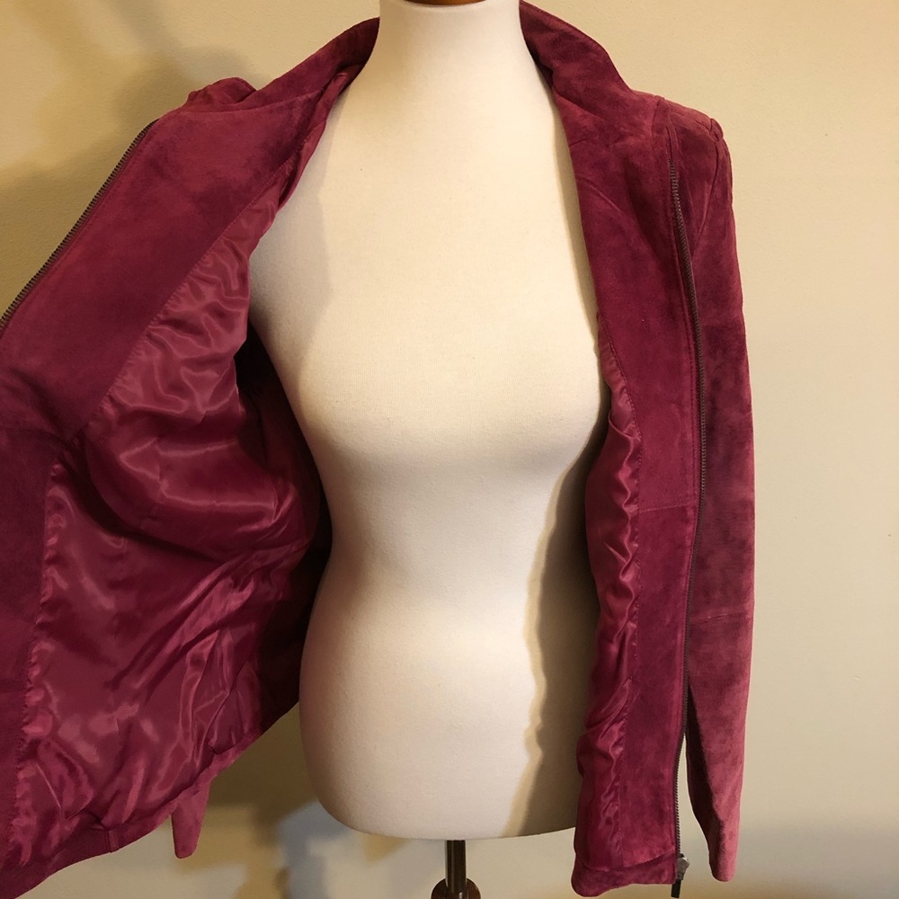 Genuine Leather Charter Club Purple Pink Jacket - Picture 11 of 11
